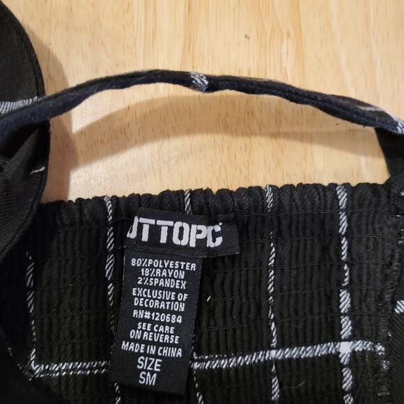 Hot Topic Black Strap Mini Dress Sleeveless Silver Buckle Stretch Small - Picture 11 of 14